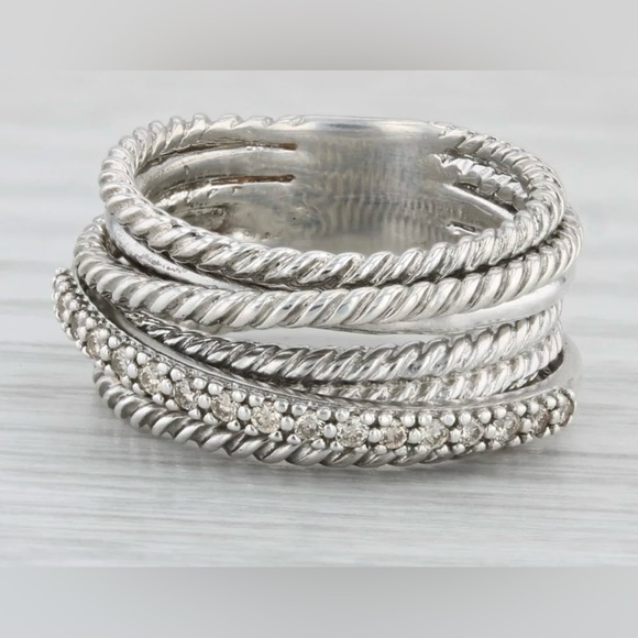 DAVID YURMAN CROSSOVER DIAMOND RING - Picture 8 of 8